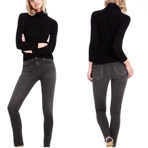 AG ADRIANO GOLDSCHMIED Farrah High-Rise Cigarette Jeans Dark Blue Size 28